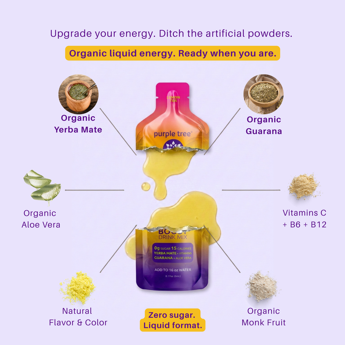 Boost - Organic Energy Drink Mix, Lemon Tea