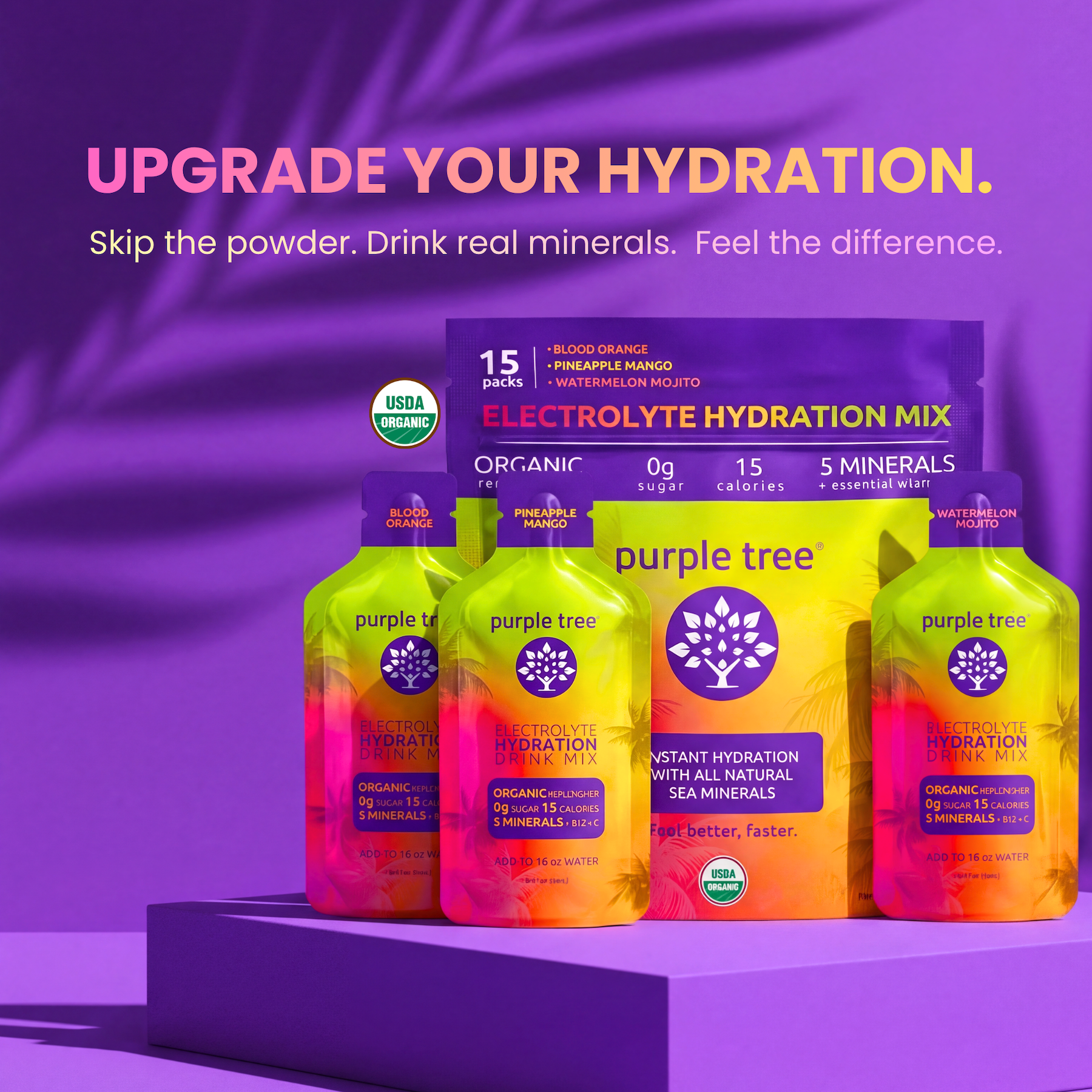 Electrolyte Hydration Packets, Variety Flavors – Purple Tree Labs